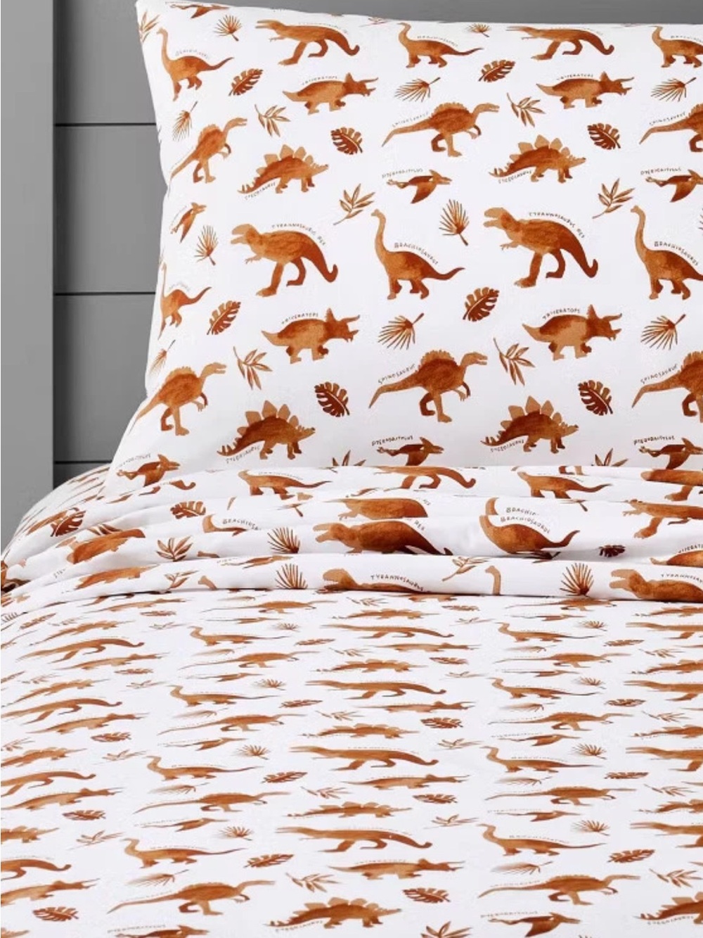 TWIN Dinosaur 3Pc Sheet Set 100% Cotton TC220 Kids Bedding Brushed for Softness - Picture 9 of 9